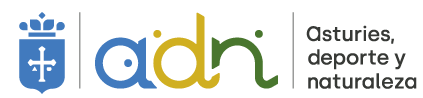 Logo adn. Asturias deporte y naturaleza